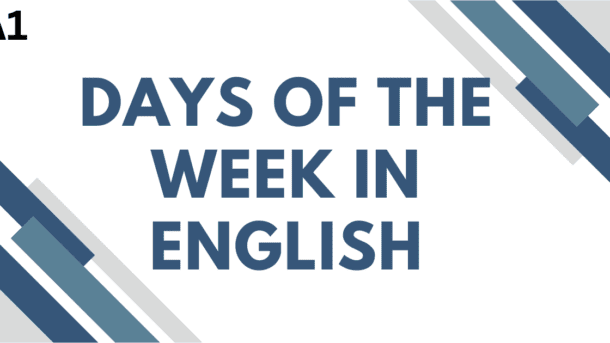 Days of the Week in English