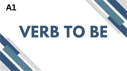 vERB TO BE