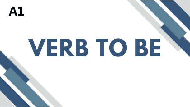 vERB TO BE