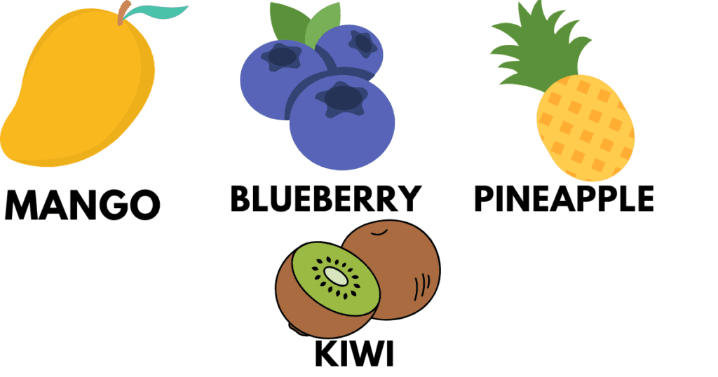 fruit vocabularies