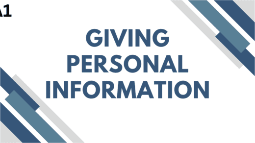 giving personal information