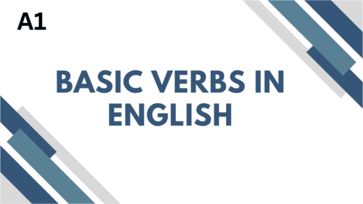 Basic Verbs in English
