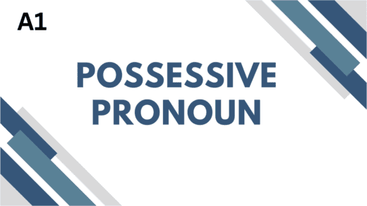 Possessive pronoun